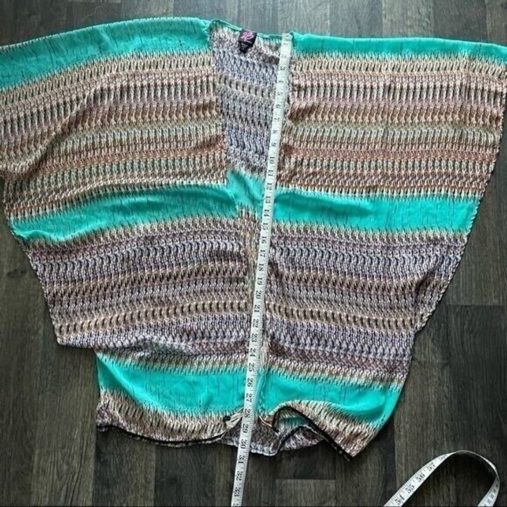 BEBE 2B Multicolor Kimono Size S - Picture 8 of 9